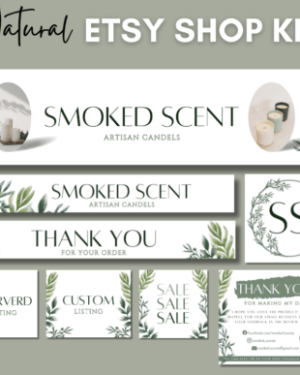Natural Etsy Shop Branding Kit