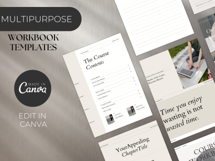 Canva Course WorkBook Template