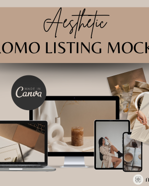 Aesthetic Promo Listing Mockup